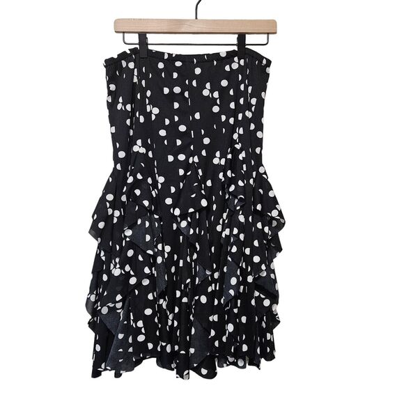 Focus 2000 Skirt Size M Black with White Dots - Picture 1 of 7